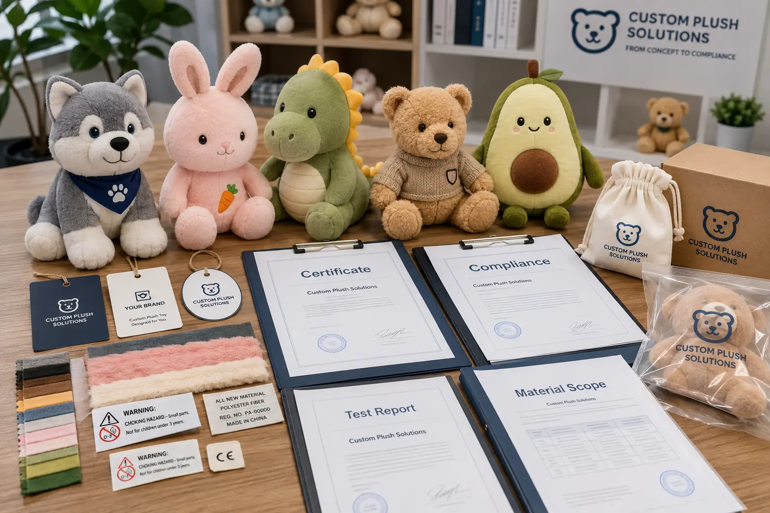 Plush toy certifications and compliance documents