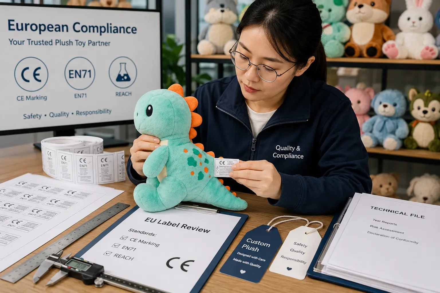 European plush toy compliance preparation and label review