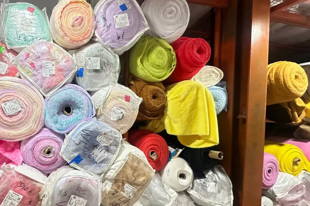 Finished plush products stored in different sizes and shapes