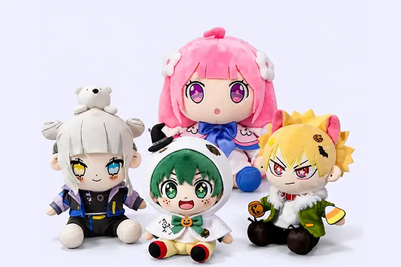 Anime plush doll samples