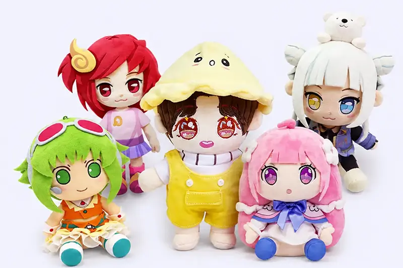 Anime plush character samples