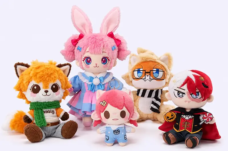 Character plush toy samples