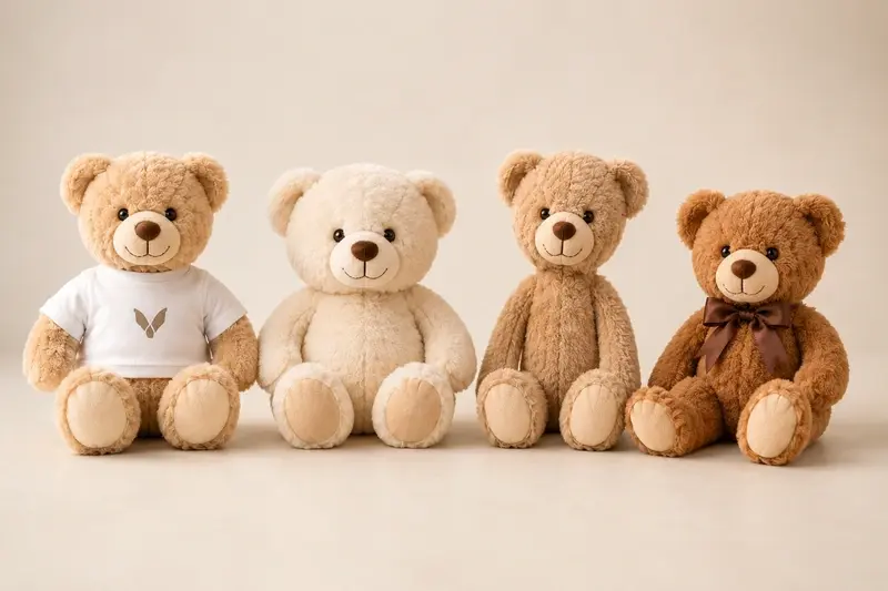 Custom teddy bear body styles and sitting positions