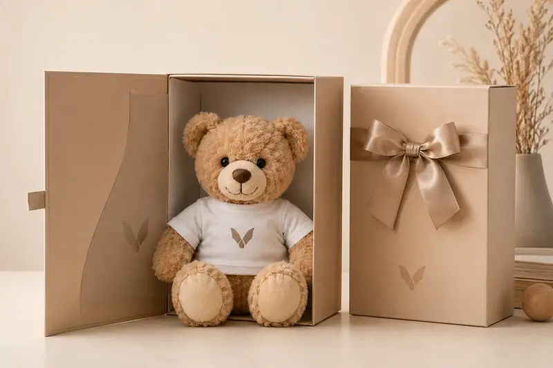 Gift boxes for custom teddy bears